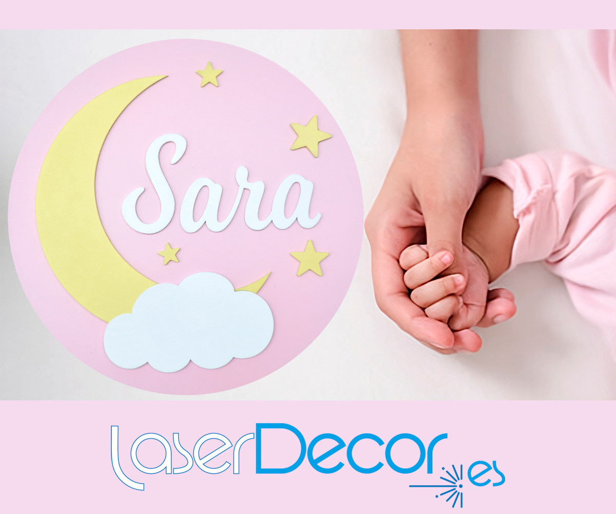 Placa Luna LaserDecor